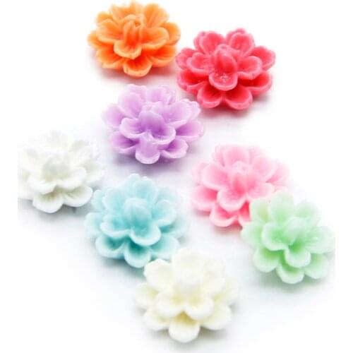 David accessories 13mm flower 3d resin diy decoration crafts accessories 5pieces,DIY handmade materials,5Yc5345