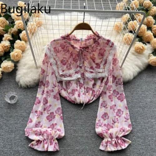 Блузки с воротником стойка Bugilaku China At AliExpress