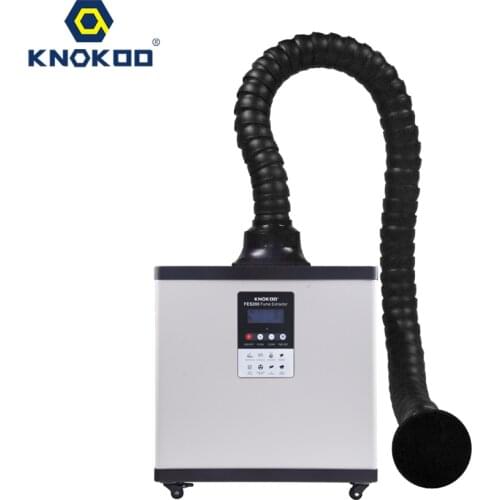 KNOKOO 200W Digital Display Remote Control Soldering Fume Extractor Smoke Absorber FES200 Laser Smoke extractor Machine
