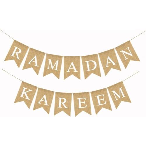 Eid Pull Flag Customizable Banner Decorative Pull Flower Flag Assembled Birthday Flag Banner