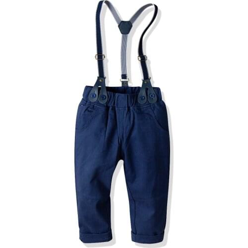 Oklady 2019 Boys Overalls Suspenders Pants Toddler Spring Autumn Buttoned Children Clothing Trend Childrens Wear Trouser