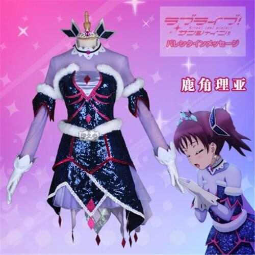 Love Live Sunshine Aqours Saint Snow Member Kazuno Leah Christmas Night Dress Cosplay Costume Awaken The Power Cos Uniforms H