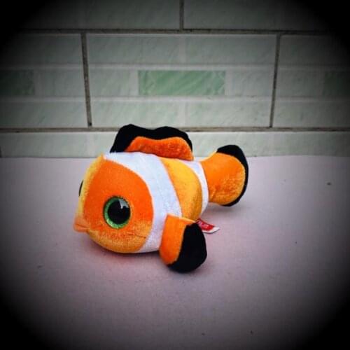 Cute Soft Simulation Nimofish Plush Toy Doll Sea Animals Children Kids Boys Girls Birthday Gift 16cm PP Cotton