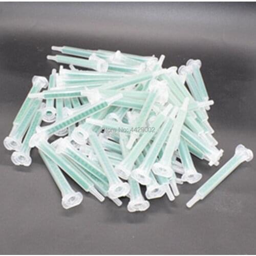 Pack of 50 AB Glue Mixing Tube Static Mouth AB Mixed Glue Mixing Epoxy Nozzle Resin Adhesive Tool Dispenser Static Mixer Mixing