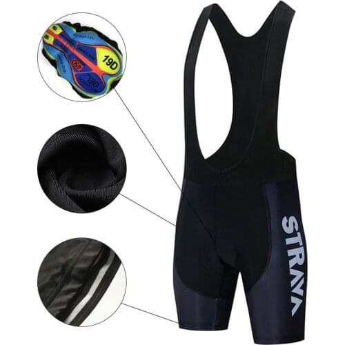 Pro Team 2021 STRAVA Cycling Bibs Shorts Mountain Bike Breathable Mens Bike 19D Gel Padded Ropa Ciclismo Sports Bicycle Pants
