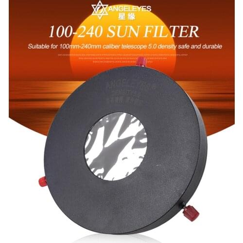 Adjustable 100-240mm Diameter Aperture Astronomical Telescope Solar Filter Baader Filter 5.0 Density Planetarium Bard Film Meade