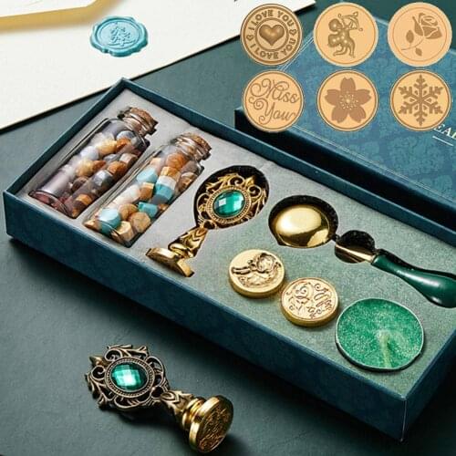 Retro Wax Seal Stamp Replace Copper Head Vintage Envelope Sealing Hobby Tools DIY Sealing Wax Decoration Craft Kits