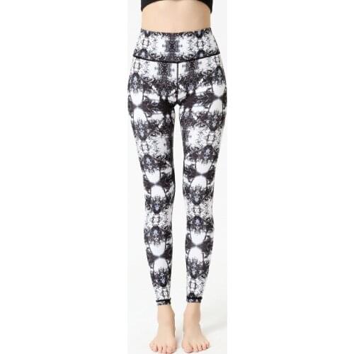 Yoga Pants Women Legging Leaf Printing Fitness Fashion Slim Yoga Workout High Waist Leggings Woman Pants Quick Drying Yoga Pants