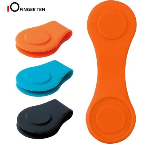 Silicone Golf Hat Clip Ball Marker Holder with Strong Magnetic Attach to Your Pocket Edge Belt Clothes Gift