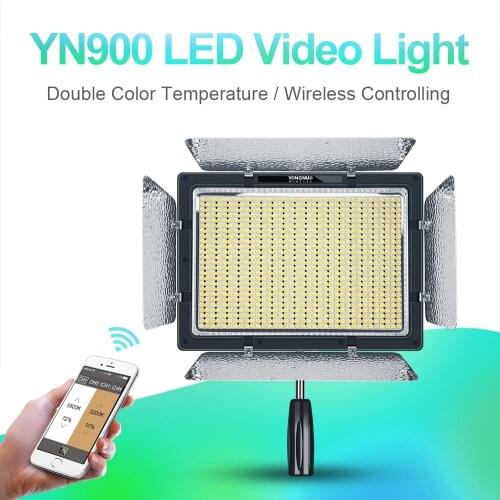 YONGNUO YN900 High CRI 95+ Wireless 3200K-5500K LED Video Light Panel,YN-900 900 Lamp Beans 7200LM 54W Led Lighting