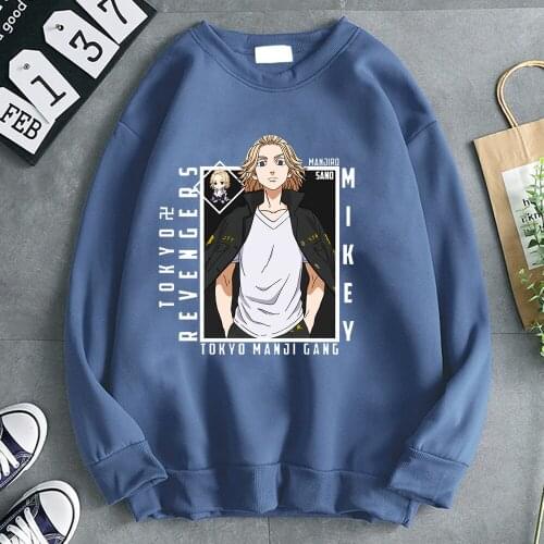 Hoodie Tokyo Revengers Manjiro Sano Mikey Pullover For Mens Vintage Street Men Sweatshirt Comfortable Punk Anime Mens Hoodies