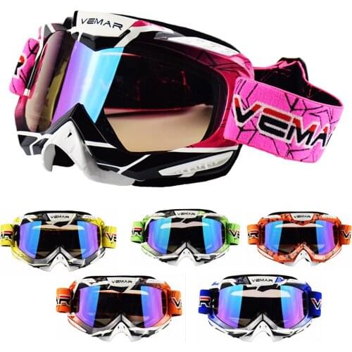 Vemar Motocross Motorcycle Goggles ATV Off Road Dirt Bike DustProof Racing Glasses Anti Wind Eyewear MX Goggles