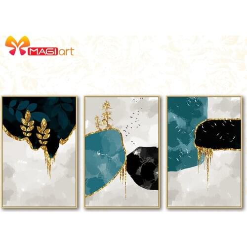 Cross stitch kits Embroidery needlework sets 11CT water soluble canvas patterns 14CT Abstract rocks-NCMC023