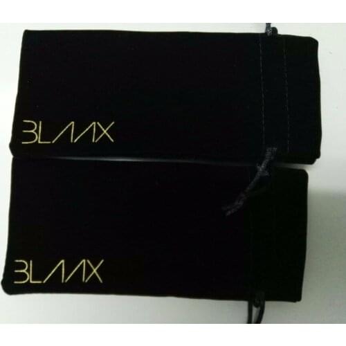 High quality drawstring bag 300pcs/lot grey velvet bag size 8*16cm with custom gold logo and free shipping by DHL jewelry bag