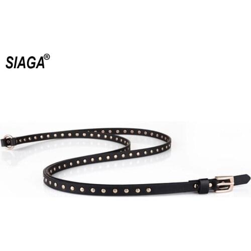 New Design Ladies Decorative Pin Buckle Metal Genuine Leather Female Accessories for Women 190cm Length FCO116