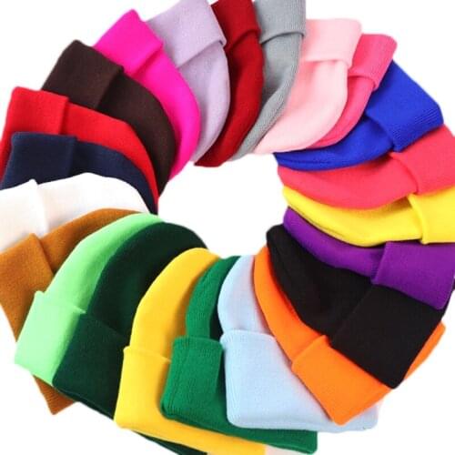 Winter Warm Hats for Men Woman New Beanies Knitted Solid Candy Hat Girl Autumn Female Beanie Cap Warmer Bonnet Ladies Casual Cap