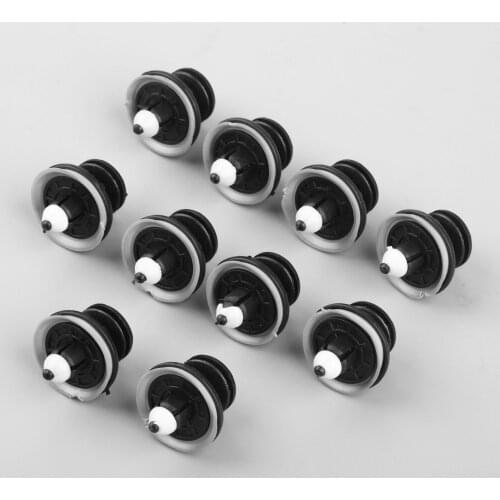 10Pc Interior Car Door Card Trim Panel Clips 6Q0868243 For V W Volkswagen Touran Tiguan Golf Passat Polo Plastic Rivet Fasteners