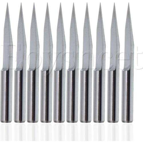 10X Carbide PCB board 0.2mm 20 Degree Engraving Bits CNC Router Tool V-shape
