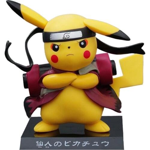 11.5CM Pikachu Model Ornament Pikachu COS Uzumaki Anime Figure FigmaKids Toys for Children Funny Collection Gift