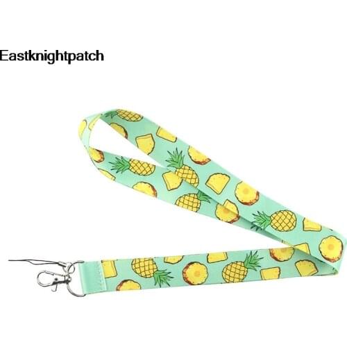 12pcs/lot Pineapple logo Mobile Phone Straps Neck Lanyards for keys ID Card Mobile Phone USB holder Hang Rope webbing E0936
