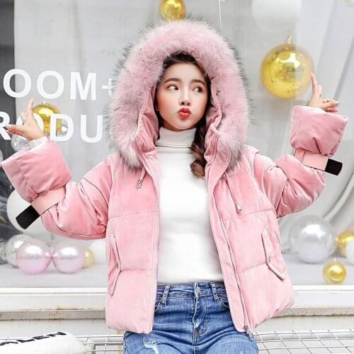 2018 High Waist Flocking Polyester Long Zipper High Waist Full Bow Hot Sale New Woman Fund Hat Winter Jacket Cotton Loose Coat