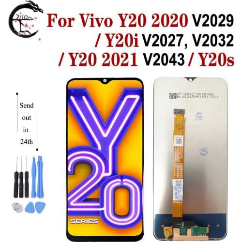 6.51" LCD For Vivo Y20 Y20i Y20s LCD Display Screen Touch Digitizer Assembly V2027 V2029 V2032 V2043 Display Replacement Module