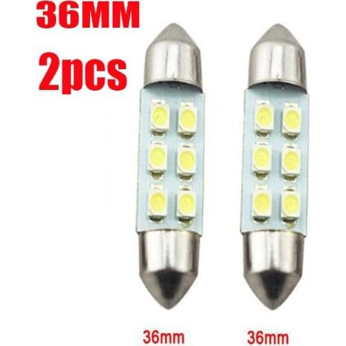 C5W 6 SMD LED Car Light 36mm White 3528 1210 6SMD 6LED DC12V Festoon Dome Lamp Bulb Free shipping