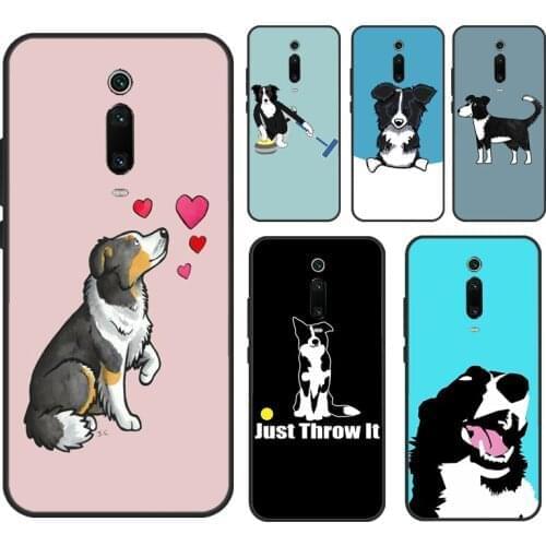 Border Collie Dog Case For Xiaomi Mi 11 Pro 10T Mi Note 10 Lite 11 Ultra Phone Cover For POCO X3 Pro M3 F3