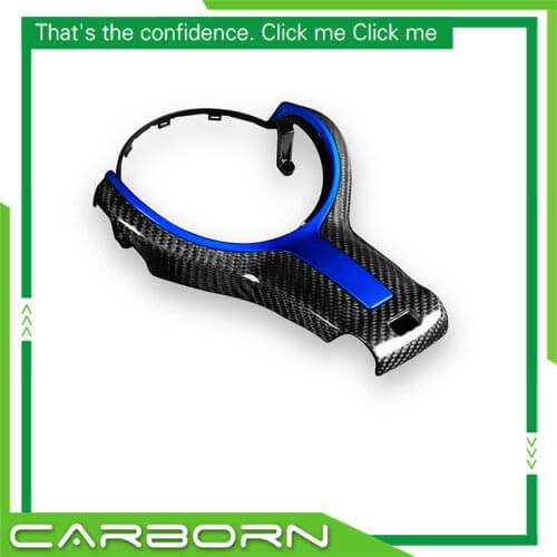 For-BMW F20 F22 F30 F31 F32 F33 F36 F10 F06 F12 F13 F15 F16 Replacement Style Carbon Fiber Steering Wheel Base Trim M-sport Only