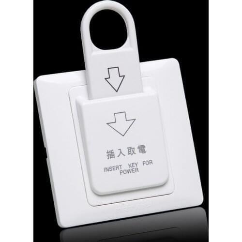Hotel Energy Saving Switch 86 Type Magnetic Card Plug-In Switch 40A Three Line Plug- In Power Switch Power Socket
