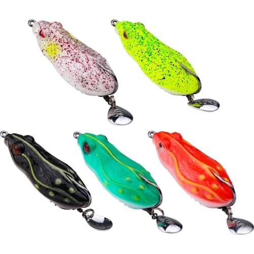 13g 60mmSoft Frog Baits Fishing Lure Topwater Floating Swimbaits Wobblers Artificial Bait With Sharp Hook Fishing Gear Tackle