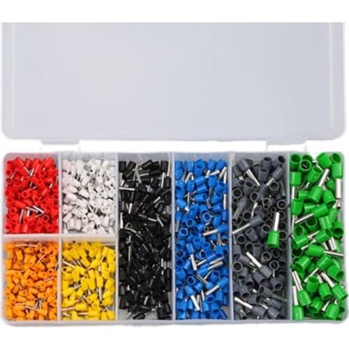 800pcs Tube Terminal Box Type Connection Combination Cold Pressed Tool Connector Set 10/12/14/16/18/20/22AWG