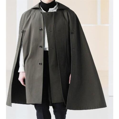 Yamamoto mens hairy coat cloak cloak super loose
