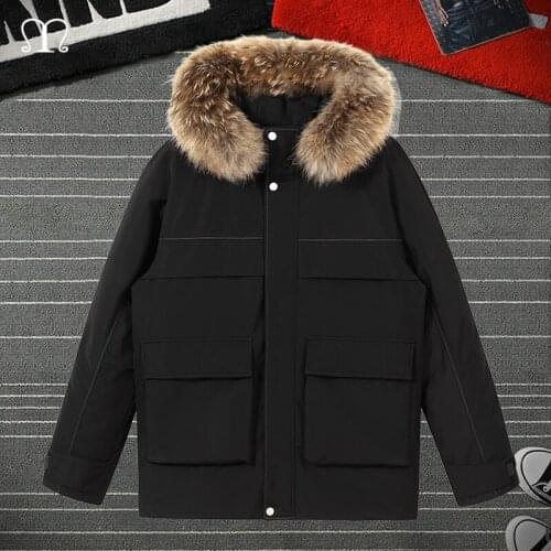 Men Winter Parkas Black Fashion Solid Hooded Cotton Coat Jacket Casual Warm Clothes Mens Overcoat Streetwear Puffer Down Jackets