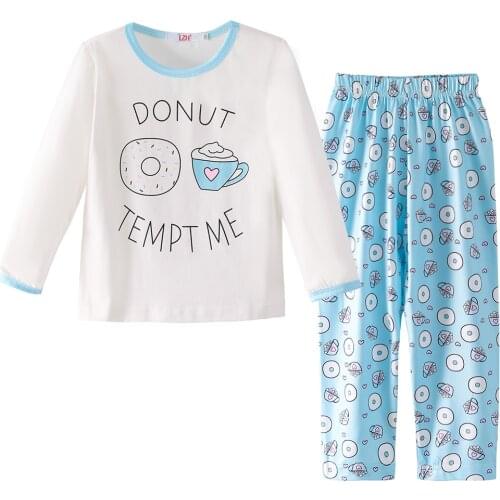 2020 New Spring Summer Girls Children Pajamas Baby Clothes Long Sleeve Pajamas For Boys Clothes Kids Sleepwear For 4 to 12 Years