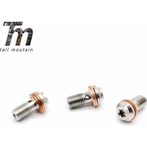 Universal Banjo Bolts Front Rear Brake Master Cylinder Screw Brake Hose Caliper Bolt Hydraulic Clutch Screw M10x1.25 Motorcycle