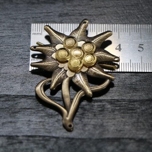 Top Quality German Army ELITE Edelweiss Medal Mountain Troops HAT BADGE