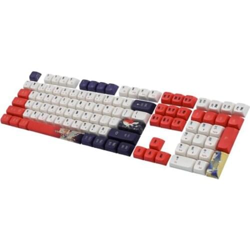 PBT Keycaps Japanese Keycaps, XDA Profile Keycap for Mechanical Keyboards, Full 108 Key Set (Taoism Keycaps)