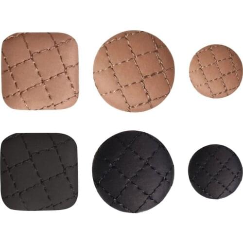 10 PCS 14-22-25mm Black Brown Wrap Cloth Buttons DIY Handmade Stud Earrings Accessories For Jewelry Making
