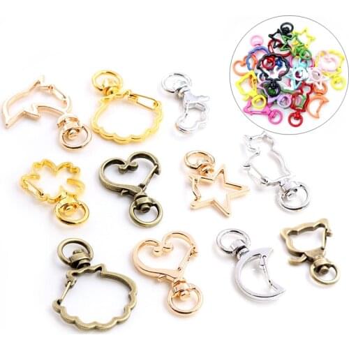 10pcs/lot Snap Hook Trigger Clips Buckles For Keychain Lobster Lobster Clasp Hooks for Necklace Key Ring ClaspDIY Making
