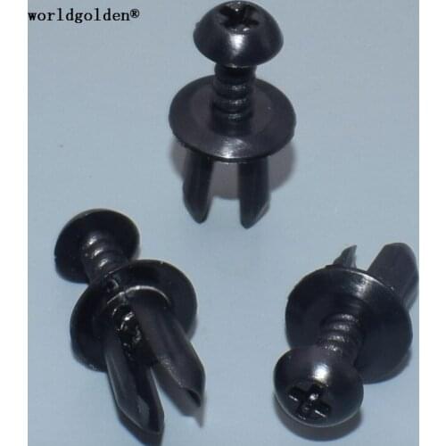 Worldgolden 100pcs plastic clip Engine Compartment Apron Venting Grille Port Retainer for BMW 51-16-8-197-908