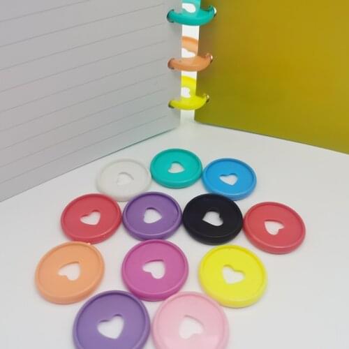 150PCS 35MM Buckle Discs Mushroom Hole Loose-leaf Plastic Binding Rings Notepad Plastic Binding Discs Planner Binding Fichario