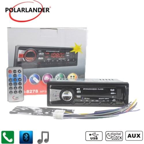 12V Car Radio car Stereo FM MP3 Audio Player Bluetooth function mobile phone hand free USB/SD card/MMC Port radios In-Dash 1 DIN