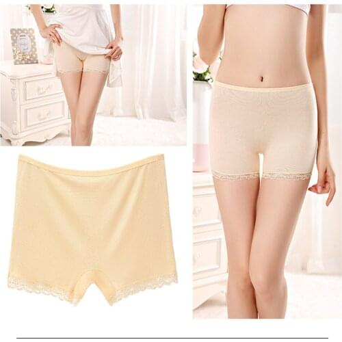 Three-quarter Pants anti-flash underwear modal cotton flat angle soft breathable comfortable low-waisted safety pants T808