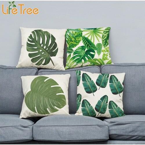 LifeTree Sofa Pillows Cover 45x45cm Home Decor Back Cushion Cover Car Cushion Case