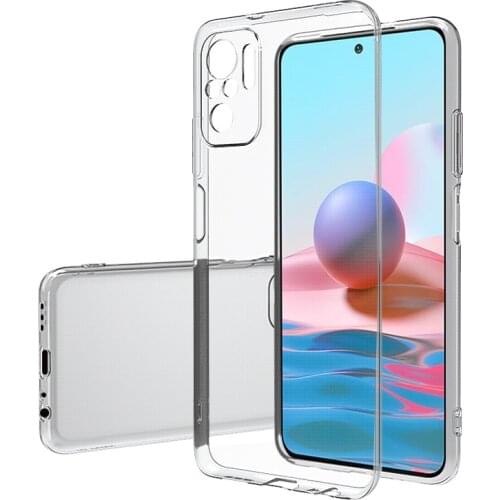 For Xiaomi Redmi Note 10 Pro Case Ultra-thin transparent Soft TPU Lens Slim protect back cover case for xiaomi redmi note 10 10S