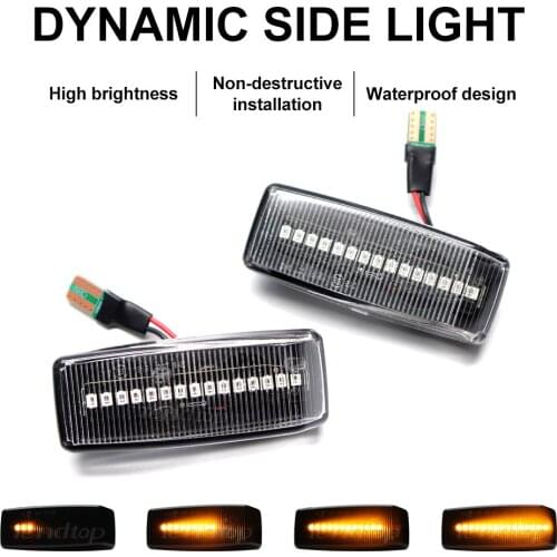 For Benz C E S SL CLASS W201 190 W202 W124 W140 R129 Car Dynamic LED Streamer Turn Signal Side Light Sequential Blinker Lamp