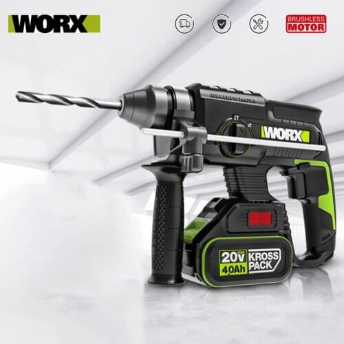Worx Professional tool WU386 Electric Rotary Hammer 20v Battery Impact Electric drill Heavy Duty Share 20v Platform