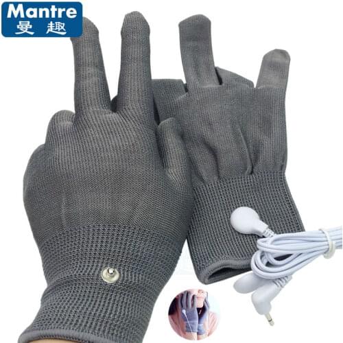 Female ElectroSex Gear Electro Sex Toys for Women Powerful Nipple Breast Body Massage Adult Electro-Conductive Gloves Series