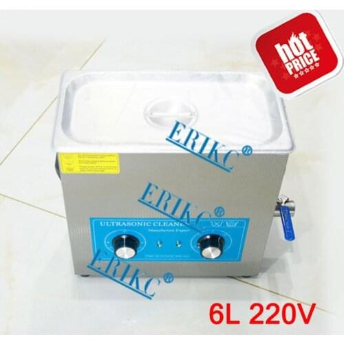 ERIKC Common Rail Injector Engine Parts Cleaning Machine E1024046 Auto Fuel Inyector Ultrasonic Cleaner Tester 220V, 6V
